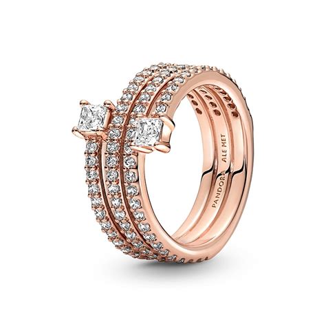 pandora rose gold ring|14k rose gold pandora rings.